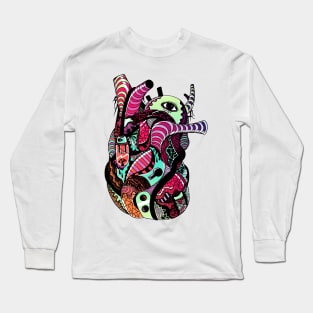 Blue Red Blend Light Heart Long Sleeve T-Shirt